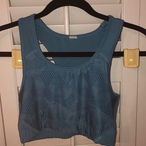 Blue Athletic Sports Bra